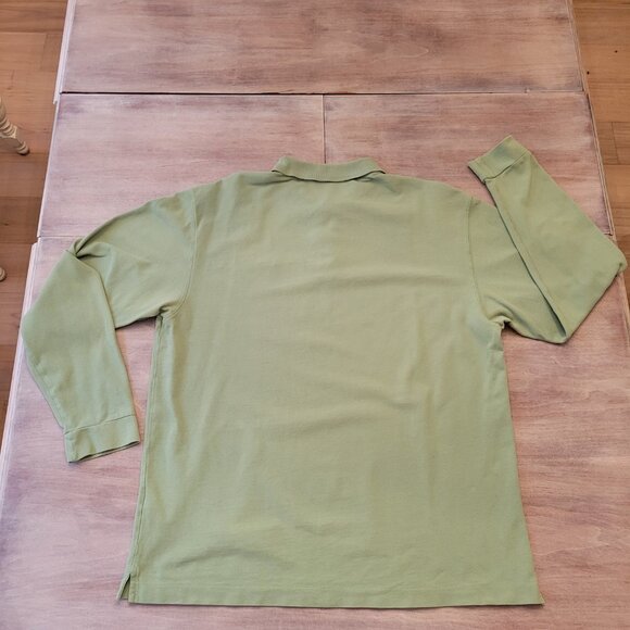 Vineyard Vines Men’s Green Long Sleeve Whale Logo Polo Shirt Size Large - Picture 2 of 8